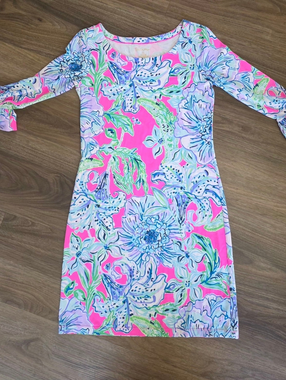 Lilly Pulitzer Sophie Ruffle Dress Floral Sz XS